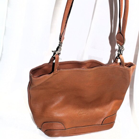 Vintage CATS Pebbled Leather Tote, Made in Spain - Picture 1 of 12